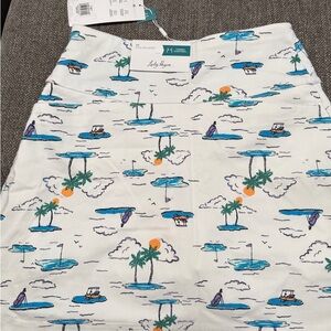 Lilly Pulitzer White and Blue Men Shorts